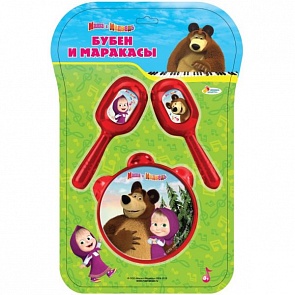 Бубен и маракасы - Маша и Медведь (Играем вместе, B607108-Rsim)